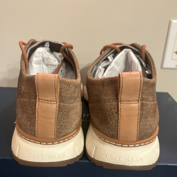 Cole Haan Men’s Zerogrand Perforated Sneaker - stone suede. Worn once! - Picture 5 of 7